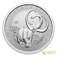 在飛比找蝦皮商城優惠-【TRUNEY貴金屬】2024加拿大冰河世紀 - 猛獁象銀幣