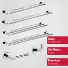 Decaura Towel Racks Single/Double Towel Clothes Hook Paper Roll Holder Chrome