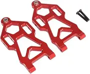 Front Lower Arms Strong Sturdy Aluminum Alloy 1/16 RC Accessories for Suchiyu 16104, Red