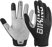 Winter Cycling Gloves - Warm Cycling Gloves Touch Screen Running Gloves | Reflective Thermal Cycling Mitts, Water Resistant Touch Screen Cycling Gloves for Cycling,