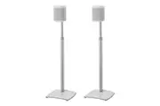 Pair Of Sanus Adjustable Height Speaker Stand For Sonos One, SL, Play:1 & Play:3 in White (WSSA2-W2)