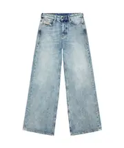 Diesel 1996 D-Sire 09h57 Mid-Rise Distressed Wide-Leg Jeans 23,24,25,26,27,28,29,30,31,32 Gray