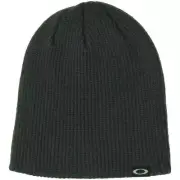 Oakley Backbone Knit Beanie Dark Brush Plain Knit Logo Mens Boys Warm Winter Hat