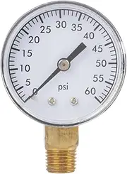 Pressure Gauge,0-60psi NPT 1/4,for Water Air Oil