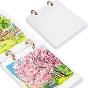 LIGHTWISH Square Watercolor Journal,Cold Press,140lb/300gsm,Acid-Free,100% Cotton Watercolor Paper Sketchbook,20 Sheets,7.48 * 7.48 in,Ideal for Artists and Students