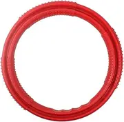 Outdoor Multi Functional Pet Flying Disc Durable Rubber Chew for Dogs Interactive Pulling Ring Plaything for Indoor Outdoor Fun Red