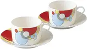 Noritake P97282/4614 Noritake Cup & Saucer (Pair) (Coffee Tea Coffee) 185cc Frank Lloyd Wright Imperial 2 Guests Bone China