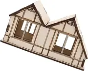 Wooden DIY House Kit Miniature Toy House Jigsaw Puzzles for Boys and Girls Educational Craft for Children's Party