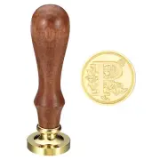 Alphabet P Wax Seal Stamp Initial Letter Sealing Wax Stamp Retro, Style 3