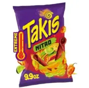 Brand New TAKIS Nitro Habanero & Lime Tortilla Spicy Hot Crunch Chips 9.9oz
