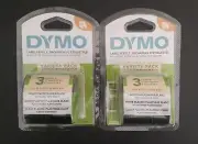 2x Dymo LetraTag Label Maker Refill Variety 3 Pack White Clear 12331