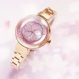 在飛比找遠傳friDay購物優惠-RELAX TIME 年度設計錶款 綻放系列 櫻花手錶-粉紫