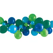 Blue and Green Balloon Garland Kit