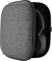 Geekria Shield Headphones Case Compatible with Sony WH-1000XM5/1000XM4/CH720N/ULT900N/XB910N, Replacement Hard Shell Travel Carrying Bag with Cable Storage (Grey)