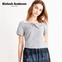 在飛比找momo購物網優惠-【Kinloch Anderson】短袖上衣 優雅一字水手翻