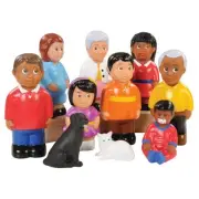 Kaplan Early Learning Friends and Family 5" Chunky Figures - Set of 10