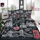 Simple Newspaper 3D Printing Duvet Quilt Doona Covers Pillow Case Bedding Sets