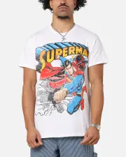 [GOAT CREW] Goat Crew X Dc Superman Man Of Steel T-shirt White - Size 4XL 4XL White