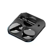 Anti-scratch Metal Circle Ring Phone Camera Lens Protector for iPhone 11 BLACK COLOR
