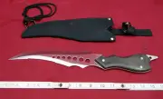Vintage Frost Cutlery Fixed Blade Side Knife w/Saw Tooth Blade
