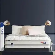 [QUICKSLEEP] Korean QA4 Z Cube Mattress, (Queen) 11.5 Inch Premium Memory Foam Spring Mattress, Edge Support Double Side Hybrid Bed in A Box, Medium Firm Bottom Plush Top with High Relieving Layers