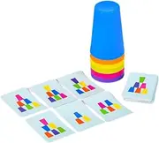 Luxylei Cup Stacking Game - Funny Cup Stacking Game Quick Cup Training Game | Speed Cup Game for : Interactive Stackable Cups Game for Kids
