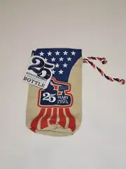 Tito's Vodka Bottle Bag Drawstring America Red White & Blue 25 Years Patriot