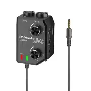 COMICA LINKFLEX AD3 Dual-Channels XLR/6.35mm/3.5mm Audio Preamp Mixer with Su...