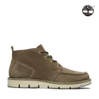 在飛比找ETMall東森購物網優惠-Timberland 男款棕綠色Moc-Toe中筒休閒靴|A