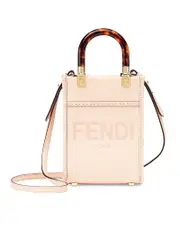 Fendi Mini Sunshine Shopper in Pale Pink