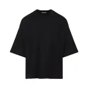 [Fear Of God] Fear Of God-Black Relaxed Cotton T-Shirt-Uomo M STAND