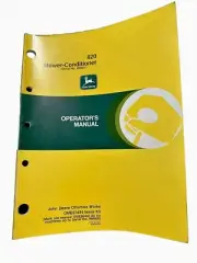 John Deere 820 Mower-Conditioner OME87494 Operator's Manual Book