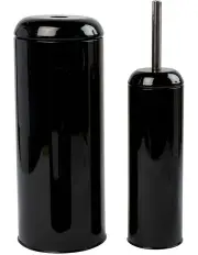 [Salt&Pepper] Suds Hepburn Brush and Roll Holder Set in Black