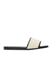 Givenchy 4G Embroidered Flat Slides 35,36 Natural Beige