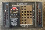 NEW Melissa & Doug Past-Tyme Classics Solitaire Heirloom Quality Game Man Cave