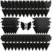 [USKICH] Sticky Trap Fruit Fly and Gnat Trap Sticky Bug Traps Fungus Traps for Indoor/Outdoor ，Insect Catcher for White Flies,Mosquitoes,Fungus Gnats,Lying Insects (36 Pcs Black)