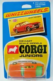 1 VINTAGE ('70s) CORGI JUNIORS - NO.46 "JENSEN INTERCEPTOR" - TURN ERROR! - NOS!
