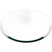 Plymor 12" Round, 5mm Thick Beveled Glass Mirror Circle