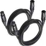 [2美國直購] 電纜線 CABLE MATTERS 2-PACK PREMIUM XLR TO XLR MICROPHONE CABLE 6 FEET B00KO8VYMG