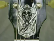 WINGED SKULL METAL TRUSS ROD COVER fits GIBSON SG & LES PAUL GUITAR CUSTOM MADE