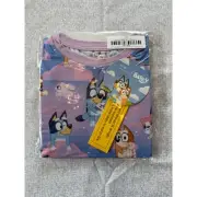 Little Sleepies Pink Bluey Sleepytime Size 7/8