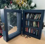 Mini Anxiety Bookshelf Real Wood Shake Bookshelf With Books High Quality USA