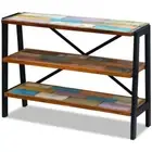3 Shelves Wooden Sideboard Vintage Style Hallway Console Table Side Cabinet