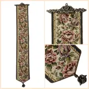 Bell Pull - Rose/Blue Tapestry Fabric
