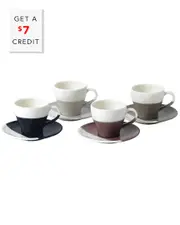 Royal Doulton Coffee Studio Set of 4 Espresso Cups with $7 Credit