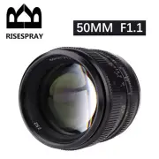 RISESPRAY 50mm F1.1 APS-C Lens II Manual For EF-M EOSM Mount Mirrrorless Cameras