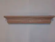 Floating shelf unfinished solid oak 21 3/4 (L) X 3 3/8 (H)) X 3 3/8 (D)