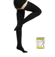 Beister Black Compression Stocks Women & Men Thigh High Closed Toe Sockings XL