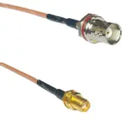 RG316 BNC FEMALE SM BULKHEAD to SMA FEMALE Coax RF Cable USA-Ship