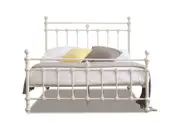 Modern Classic Valarie Double Metal Bed Frame White